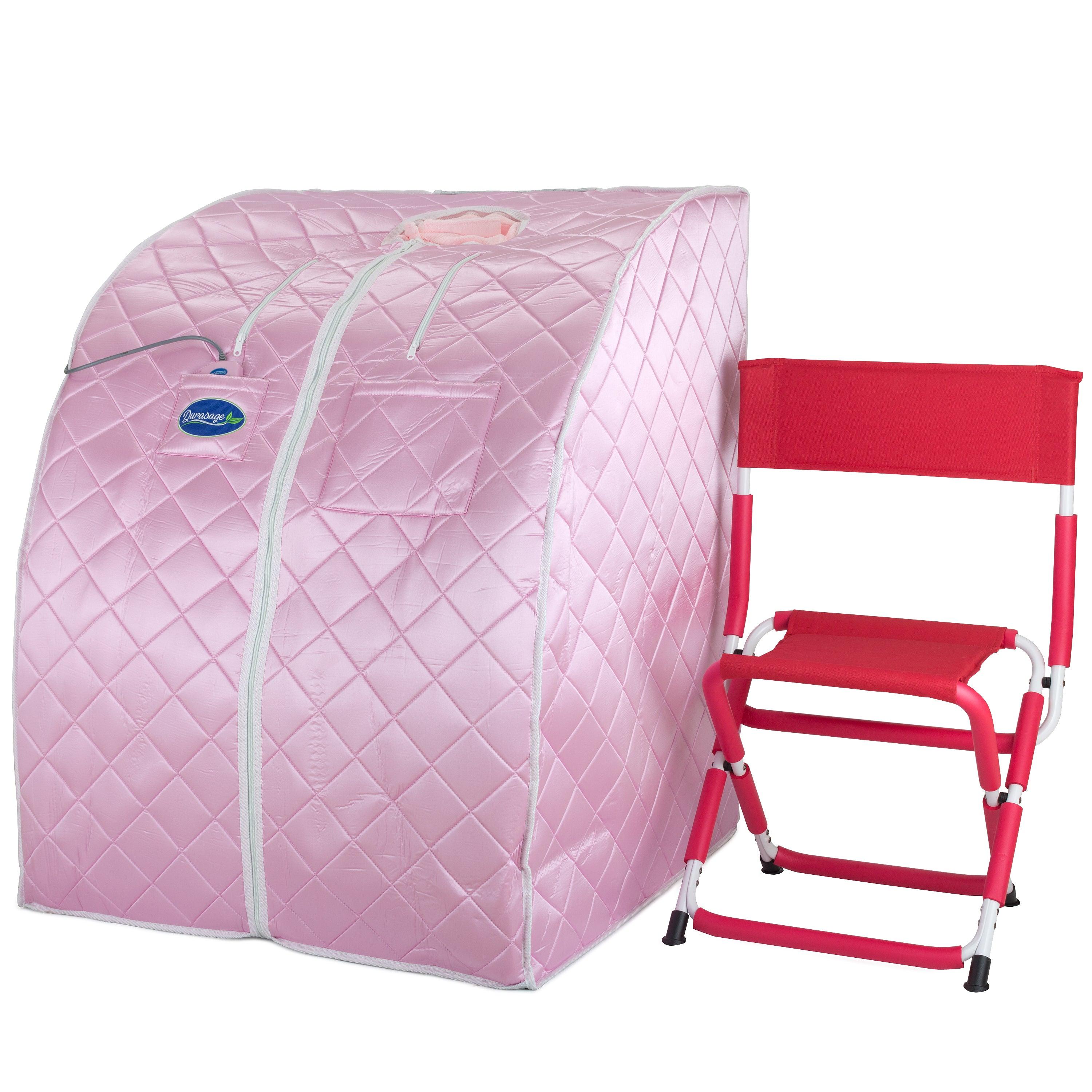 Low EMF Negative Ion Indoor Far-Infrared Sauna - Light Pink