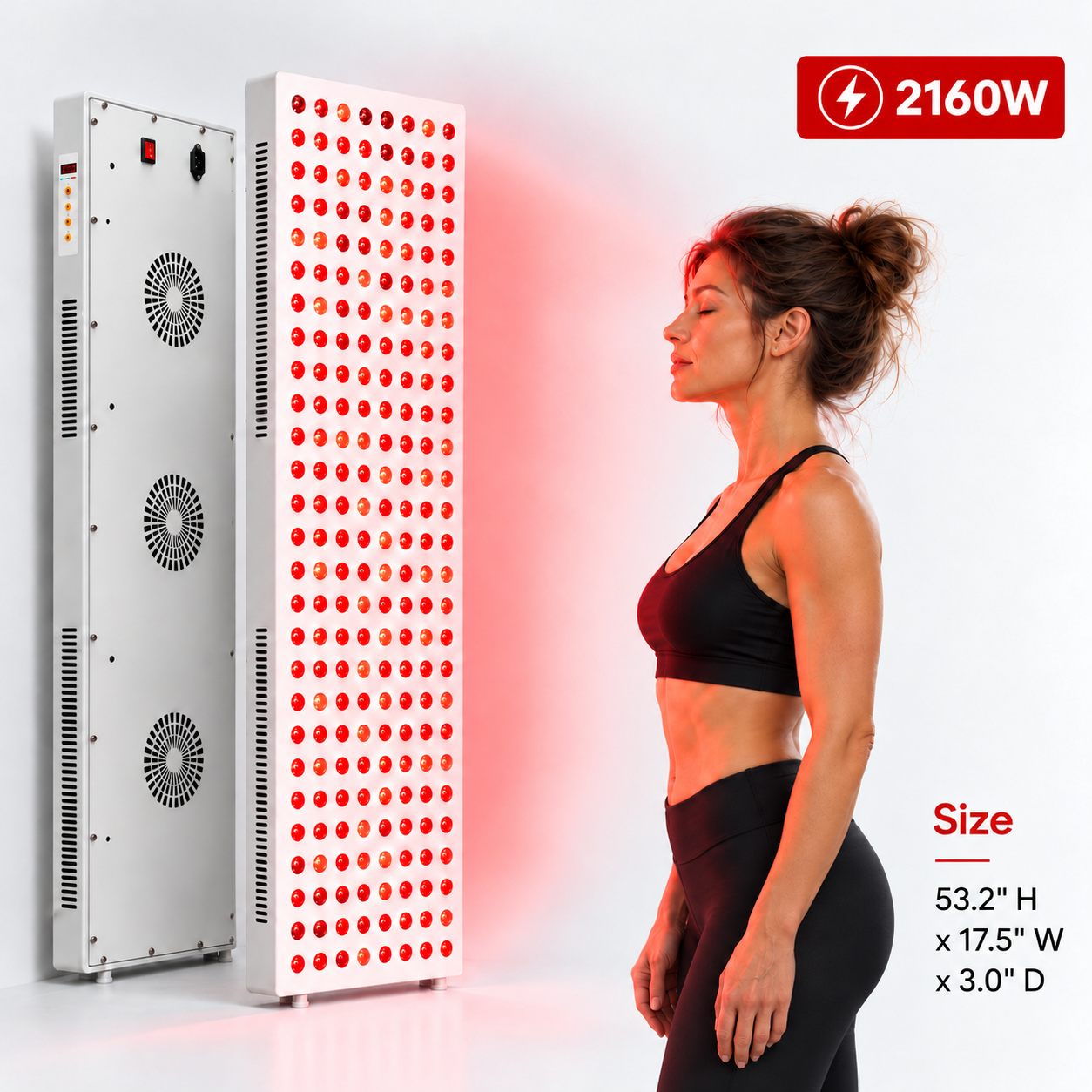 Red Light Therapy & Near Infrared Light Therapy Panel, Full Body, 2160W