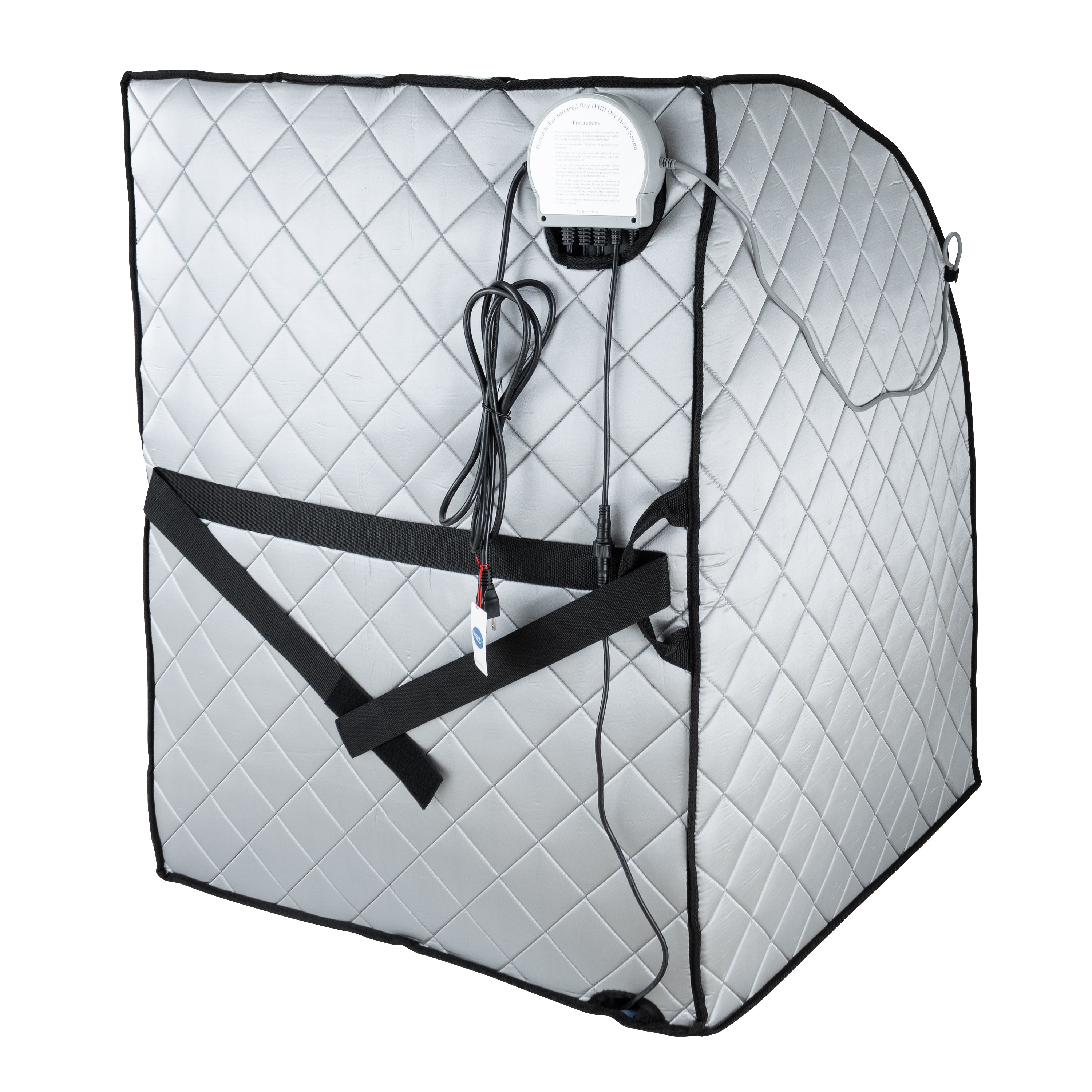 Low EMF Negative Ion Indoor Sauna with Chair - Silver
