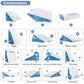 EASYNEST Bed Wedge Pillow Set