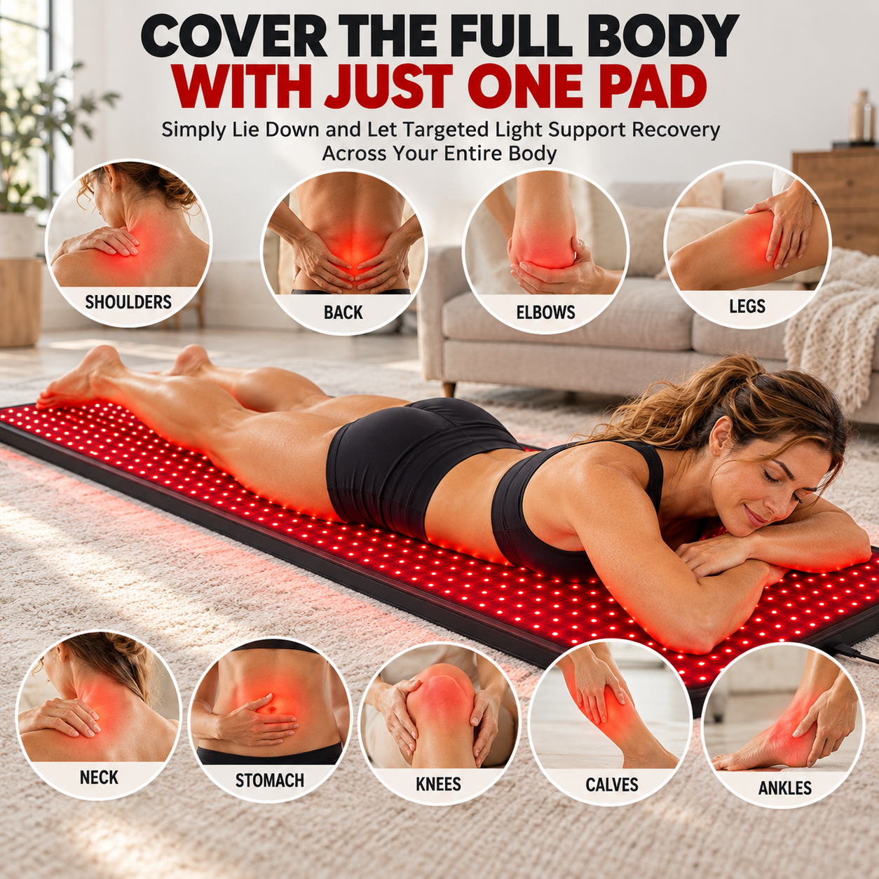 FullGlow™ 180 Full Body Red Light & Near Infrared Mat