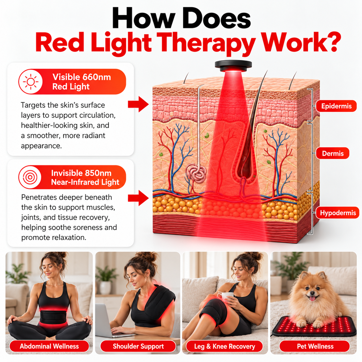 FullGlow™ Red Light & Near Infrared Universal Wrap