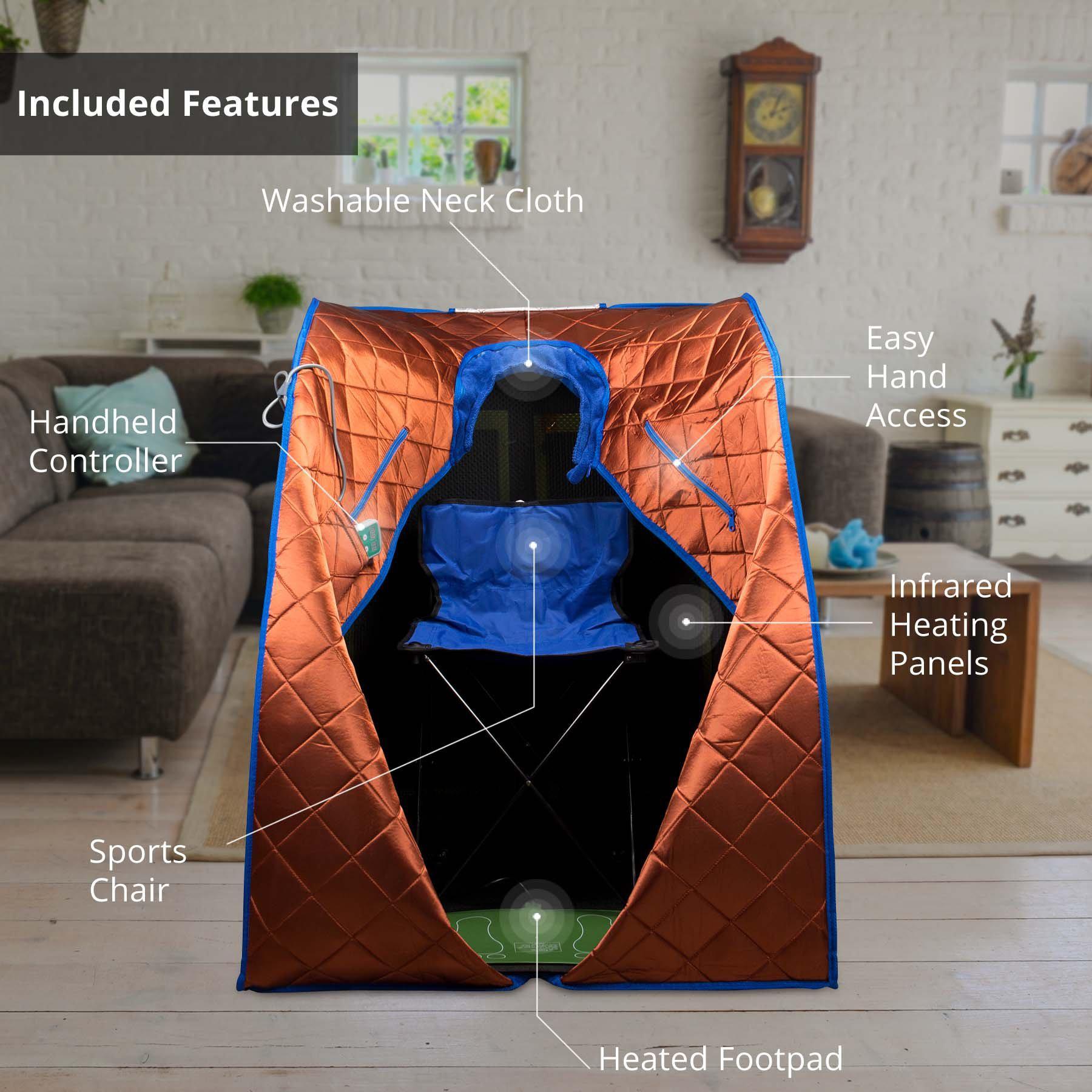 Low EMF Negative Ion Indoor Far-Infrared Sauna - Copper