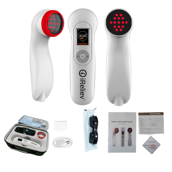 PainIQ+ Handheld Red Light & Infrared Laser Therapy Device